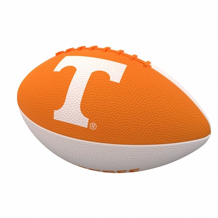 Logo Brands Tennessee Pinwheel Logo Junior Size Rubber Football 217-93JR-2